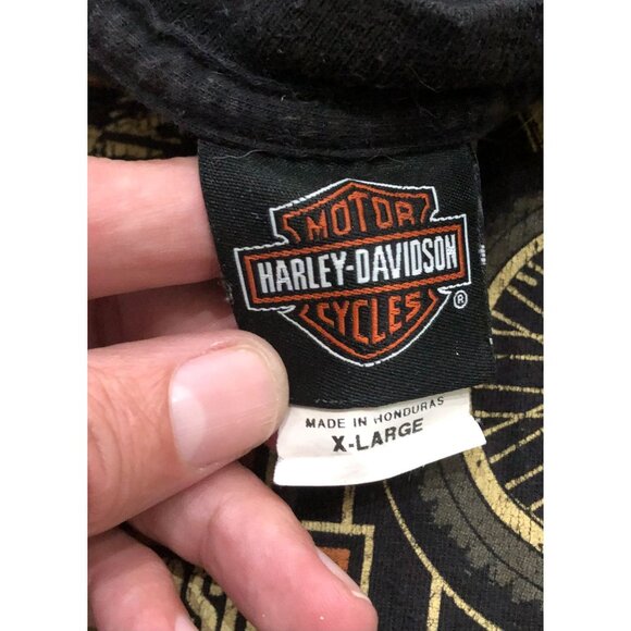Harley Davidson Mens XL Bartels Los Angeles CA Black T Shirt Short Sleeve - Picture 4 of 6